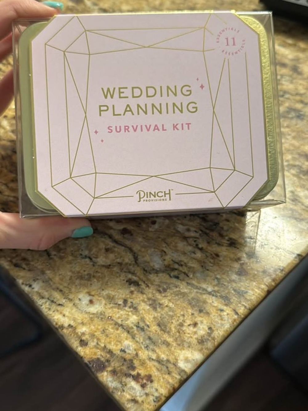 Pinch Wedding Planning Survival Kit - Pink and Gold